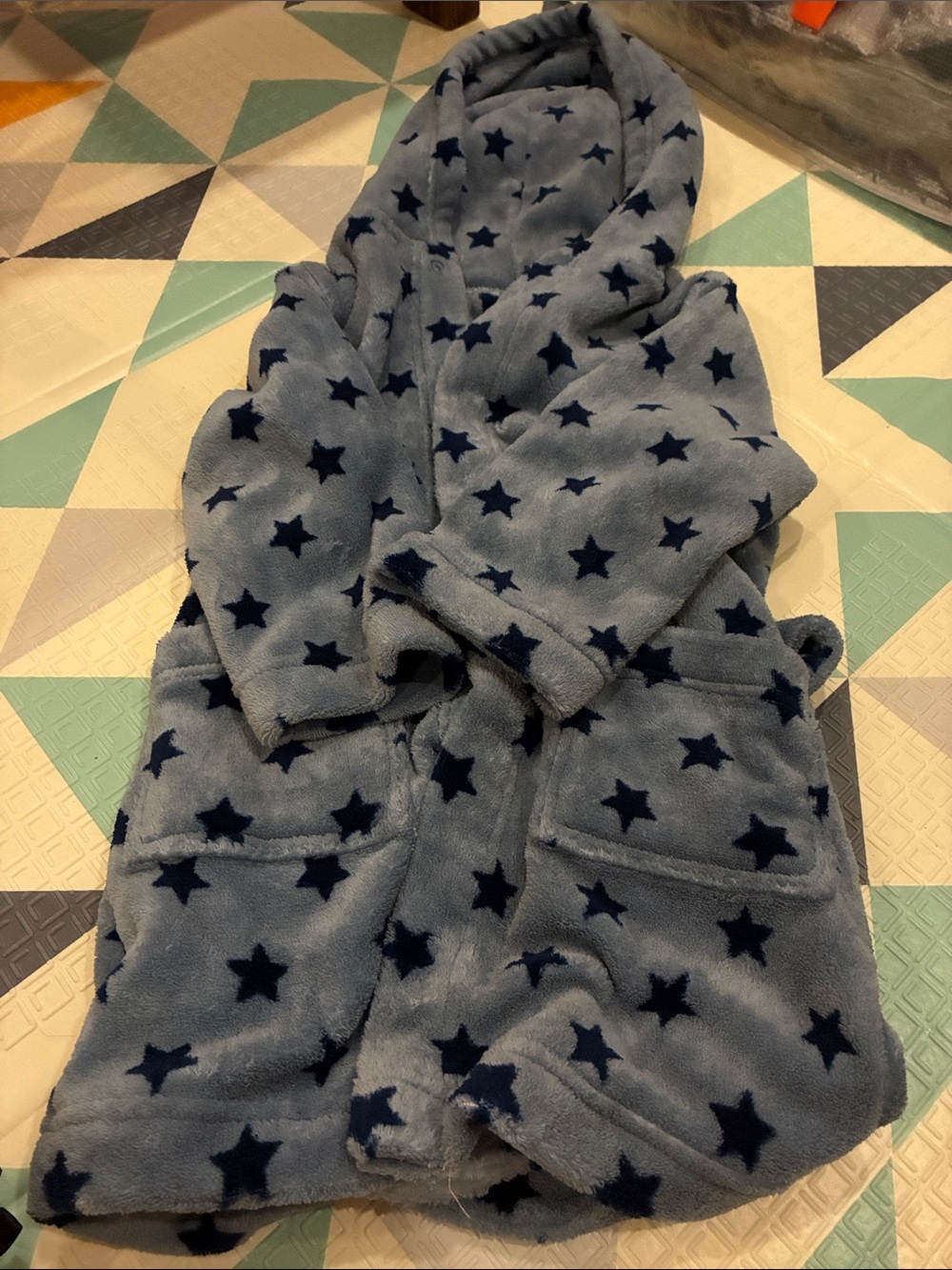 20/25$ 🧸 Kids' Cozy Hooded Star Robe - Blue